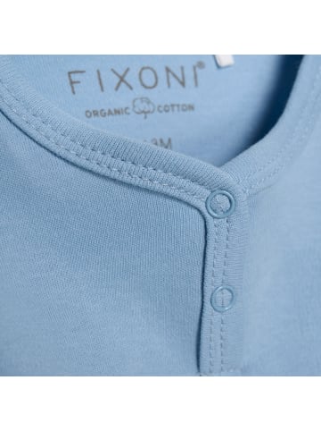 Fixoni Kinder Longsleeve "Blouse LS-Solid" in Blau