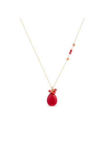 Luxenter Halskette Adak mit 18 Karat Gelbgold-Finish-ADAK