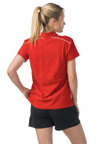erima Damen Poloshirt in rot/weiss