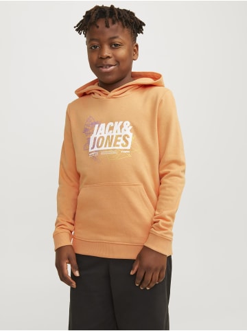 JACK & JONES Junior Kapuzenpullover in Tangerine