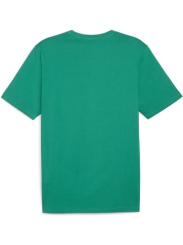 Puma T-Shirt "TeamRISE Logo Jersey Cotton" in Grün