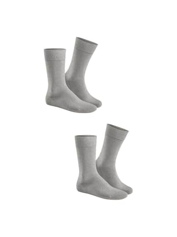 Hudson Socken Only 2-Pack druckfreier Bund in Silber