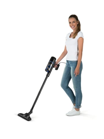 Clean Maxx Zyklon-Handstaubsauger 600W schwarz/blau  Schwarz