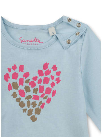 Sanetta Langarmshirt in Hellblau