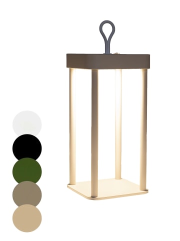 Coen Bakker LED Tischlampe dimmbar Innen & Außen 24,5x12cm Säulen in Sand