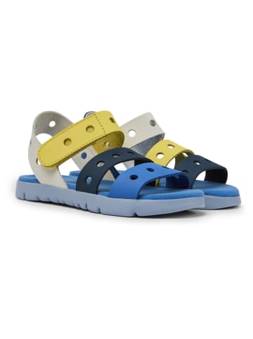 Camper Sandalen " Oruga Twins " in Blau / Weiß / Gelb