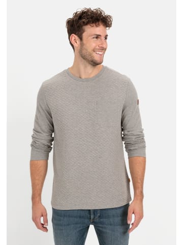 Camel Active Langarmshirt mit Brusttasche in Grau