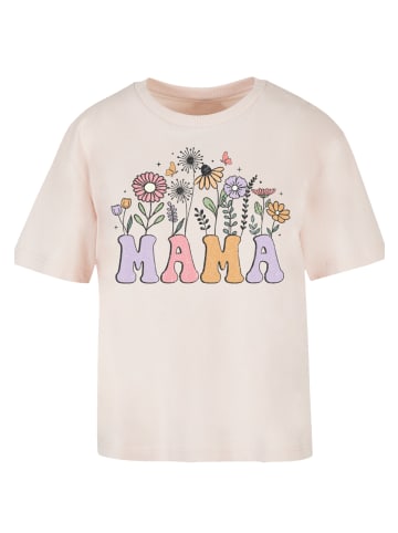 F4NT4STIC Tee Muttertags Blumen Mama in pink