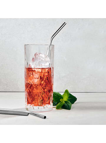 Butlers Butlers Trinkhalm-Set MANHATTAN LOUNGE 40-tlg. in Silber