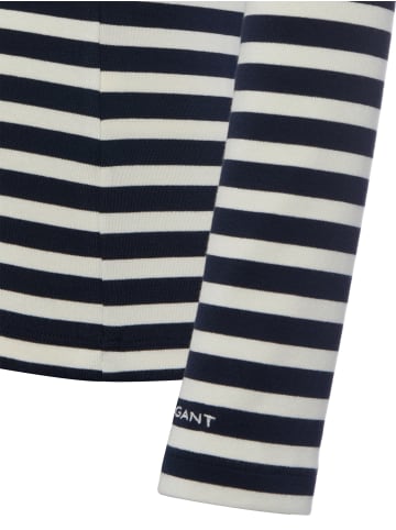 Gant Langarmshirt in marine ecru