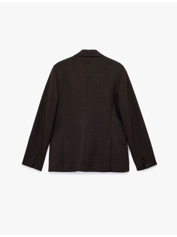 KOTON ANZUGSJACKE in Braun Gemustert