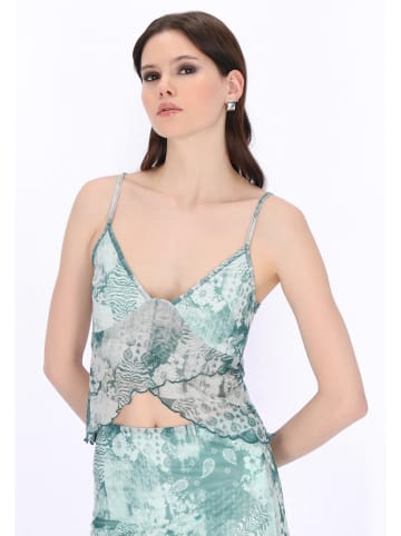 myMo ROCKS Women Top in green multicolor