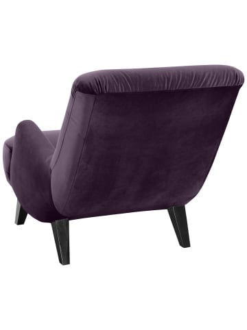 58 aufm Kessel Sessel Kajsa 71x80x101 Bezug Samtvelours Buche schwarz/purple
