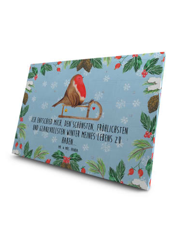 Mr. & Mrs. Panda Tee Adventskalender Rotkehlchen Schlitten mit S... in Eisblau