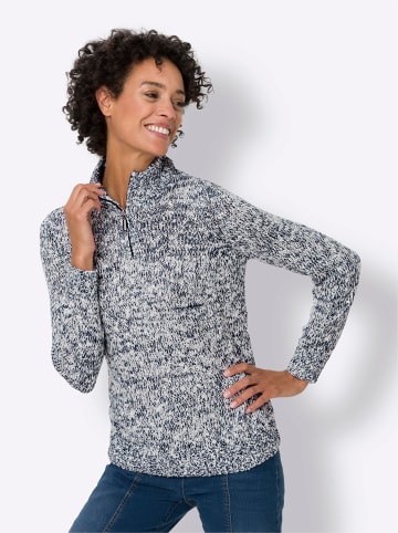 Sieh an! Pullover in marine-meliert