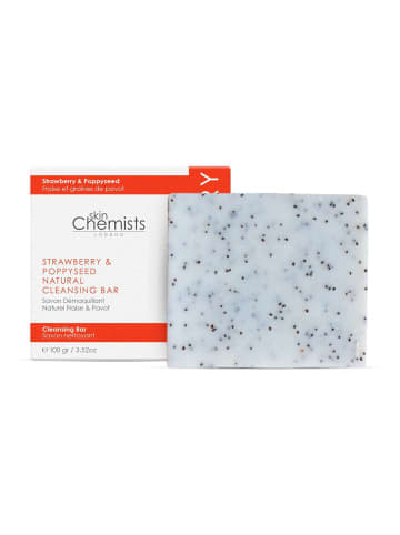 skinChemists SC Erdbeere & Mohn Reinigungsriegel 100gr