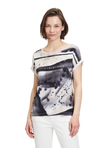 BETTY & CO Casual-Shirt mit Placement in Nature-Black