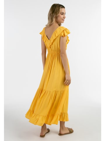 IZIA Damen Maxikleid in Gelb