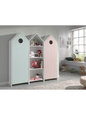 58 aufm Kessel REGALSCHRANK Set Kania MDF+Holzwerkstoff Weiß /Pink