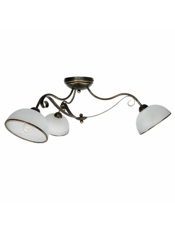 Licht-Erlebnisse Deckenlampe (B)70 x (L)70 x (H)30 cm in Messing Patina WeißMessing Patina Weiß