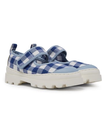 Camper Ballerinas " Brutus " in Blau / Weiß