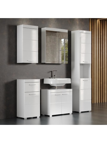 ebuy24 Weiß 163 x 34 cm