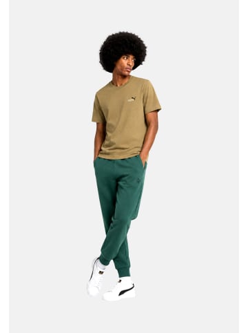 Puma T-Shirt 'GRAPHICS 2 COLOR SMALL NO 1 LOGO' in braun