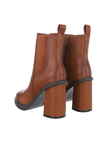 Ital-Design Stiefelette in Camel