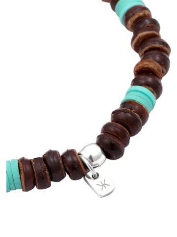 KUZZOI Armband 925 Sterling Silber in Braun