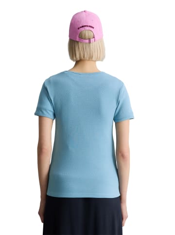 Marc O'Polo DENIM DfC T-Shirt mit Struktur relaxed in Blue Dawn