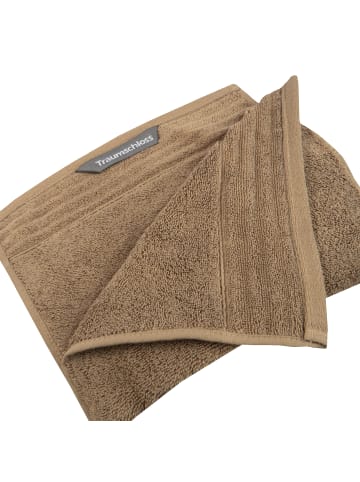 Traumschloss Frottier-Line Premium Gästetuch in taupe