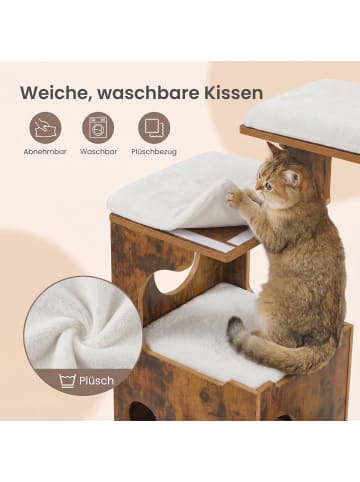 Feandrea Katzenbaum Caen in Vintagebraun - (B)42 x (H)88 x (T)66 cm