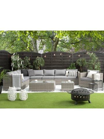 Beliani 7-tlg Lounge Set XXL in Grau