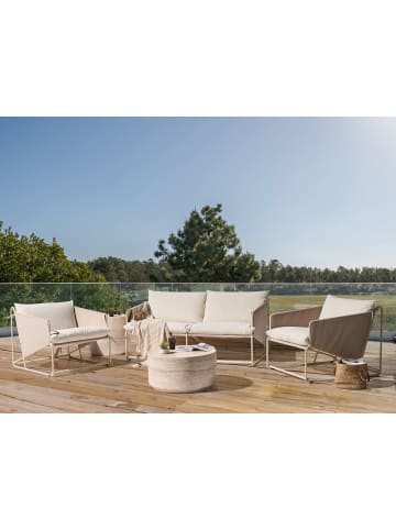 Beliani 3-tlg Lounge Set PONTE in Beige/Grau
