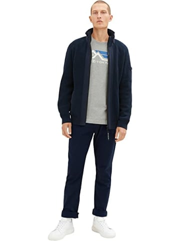 Tom Tailor Rundhals Langarmshirt für Herren in grau