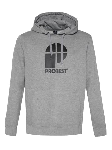 Protest " CLASSIC LOGO HOODY in Dark Grey Melee