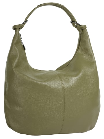 Cluty Shopper echt Leder in oliv
