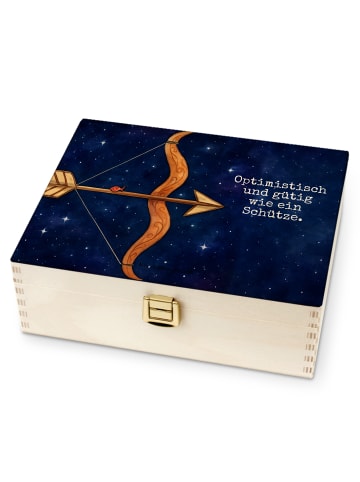 Mr. & Mrs. Panda Tee Organizer Sternzeichen Schütze Design mit S... in Weiß