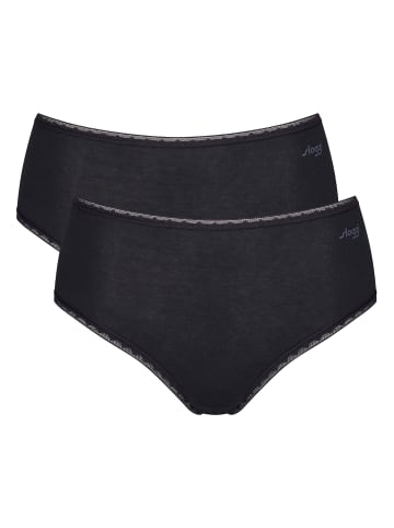 Sloggi Slip 2er Pack in Schwarz