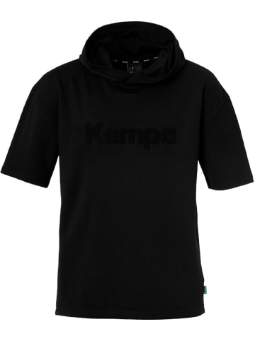 Kempa Hoodie "Hood Shirt Black & White" in Schwarz