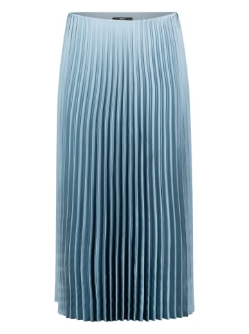 Zero  Satin-Rock Midi mit Plisseefalten in Citadel