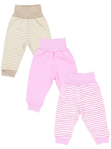 TupTam Baby Mädchen Lange Pumphose 3er Pack in rosa Modell 2