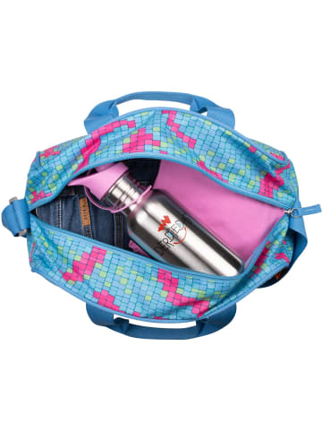 DerDieDas Sporttasche Happy Pixel in blau