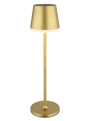 Globo lighting Solarleuchte "SOLARLEUCHTE METALL GOLDFARBEN, 10XLED" in gold