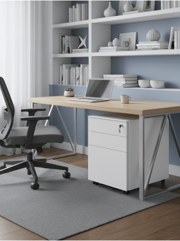 SONGMICS 3er-Set: Aktenschrank Berend in Weiß - (B)39 x (H)54 x (T)45 cm