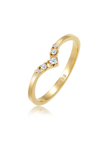 Elli DIAMONDS  Ring 585 Gelbgold Diamant, Verlobungsring in Gold