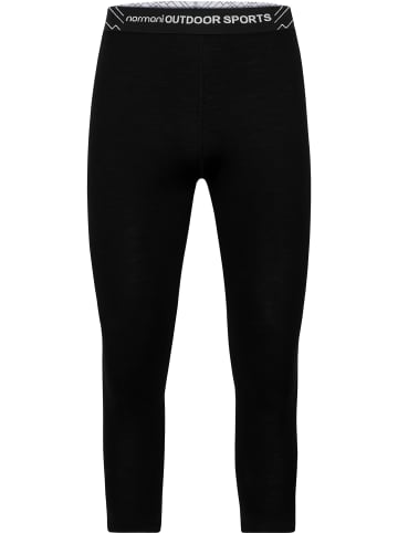 Normani Outdoor Sports Damen 3/4 Merino Unterhose „Ballarat“ in Schwarz