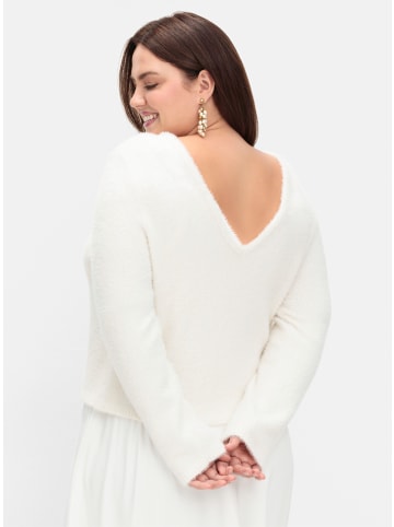 sheego Pullover in offwhite