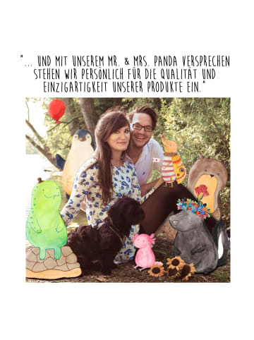 Mr. & Mrs. Panda Kochschürze Hasen Muschel mit Spruch in Blau Pastell