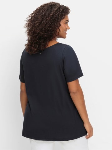 sheego T-Shirt in tiefblau